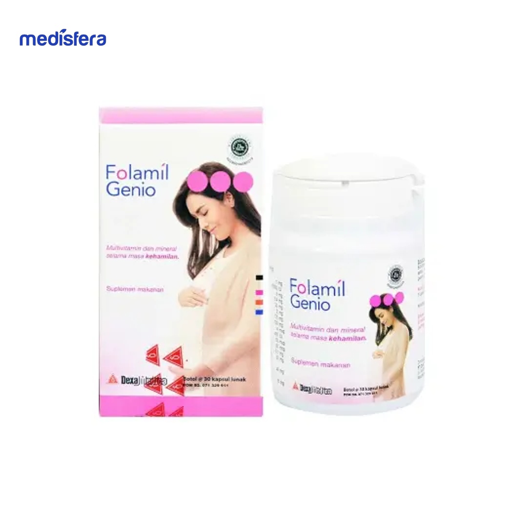 FOLAMIL GENIO (1 Botol isi 30 Kapsul)